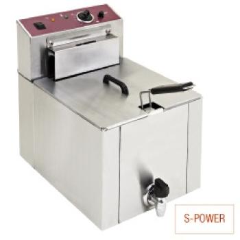 F12TR/SP (25) Elektro Tisch-Fritteuse "S-POWER" 12 Liter + Ablasshahn